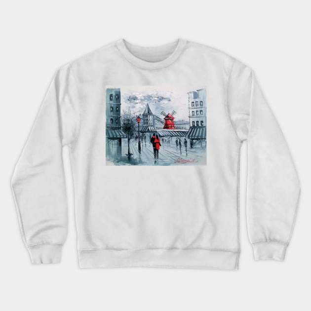 Moulin Rouge Crewneck Sweatshirt by OLHADARCHUKART